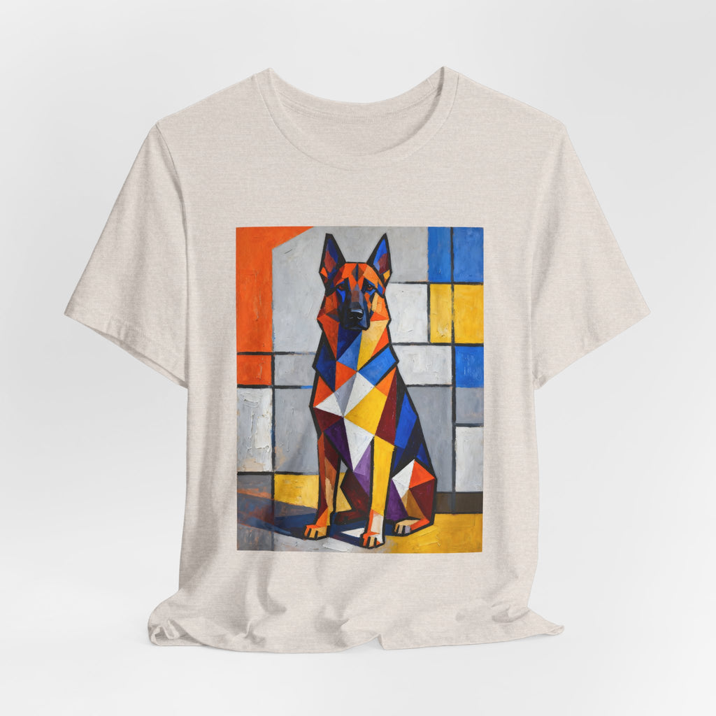 German Shepherd T Shirt | Living Work of Art Collection | Cubist Style