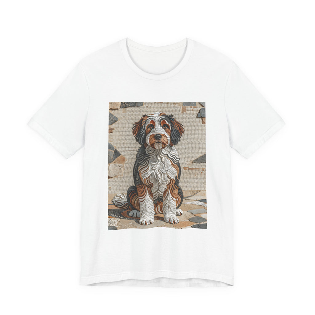 Bernedoodle T Shirt | Living Work of Art Collection | Mosaic Style