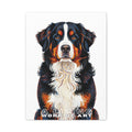 Bernese Mountain Dog Canvas Wall Art | Living Work of Art Collection | Pointillism Style Print