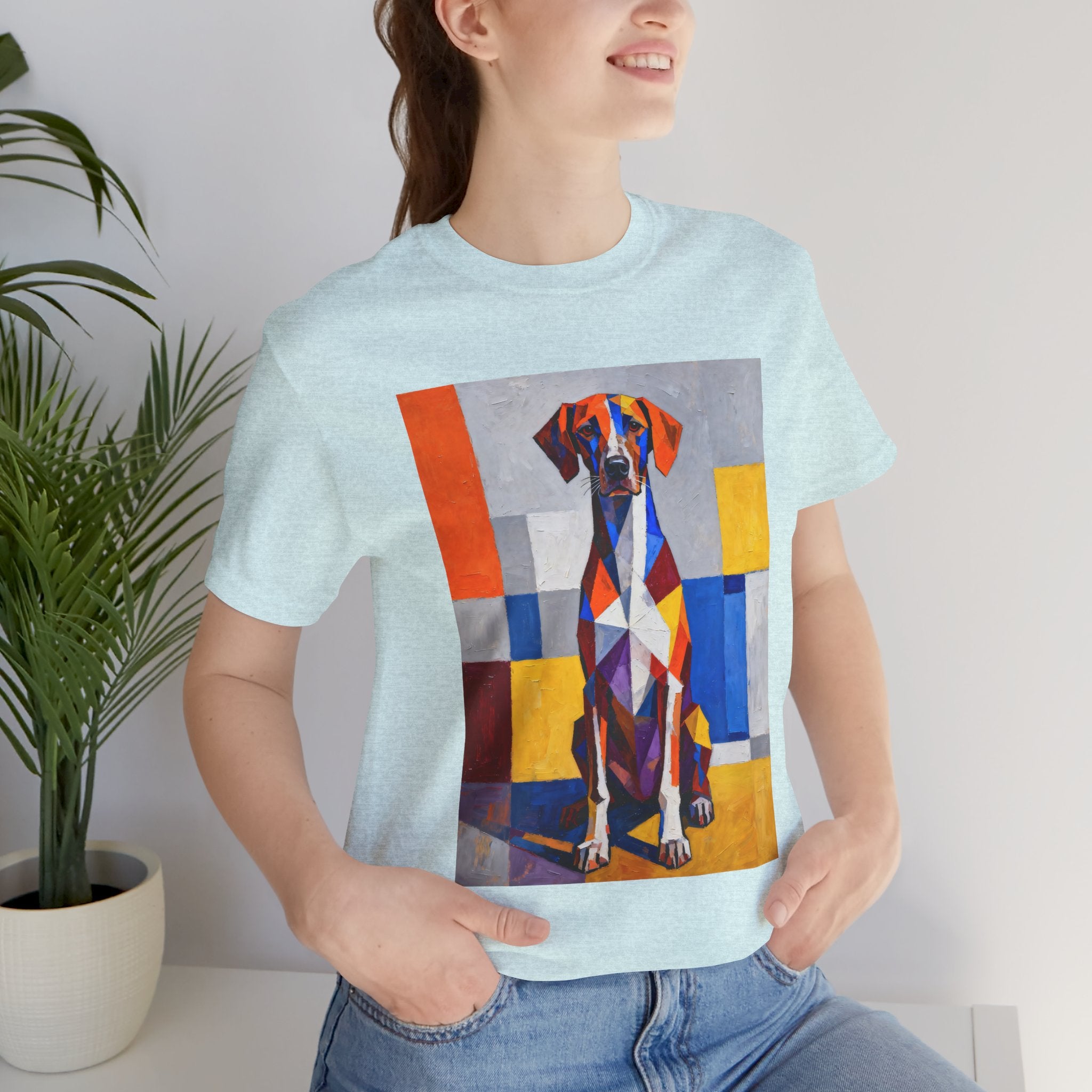 German Shorthaired Pointer T Shirt | Living Work of Art Collection | Cubist Style