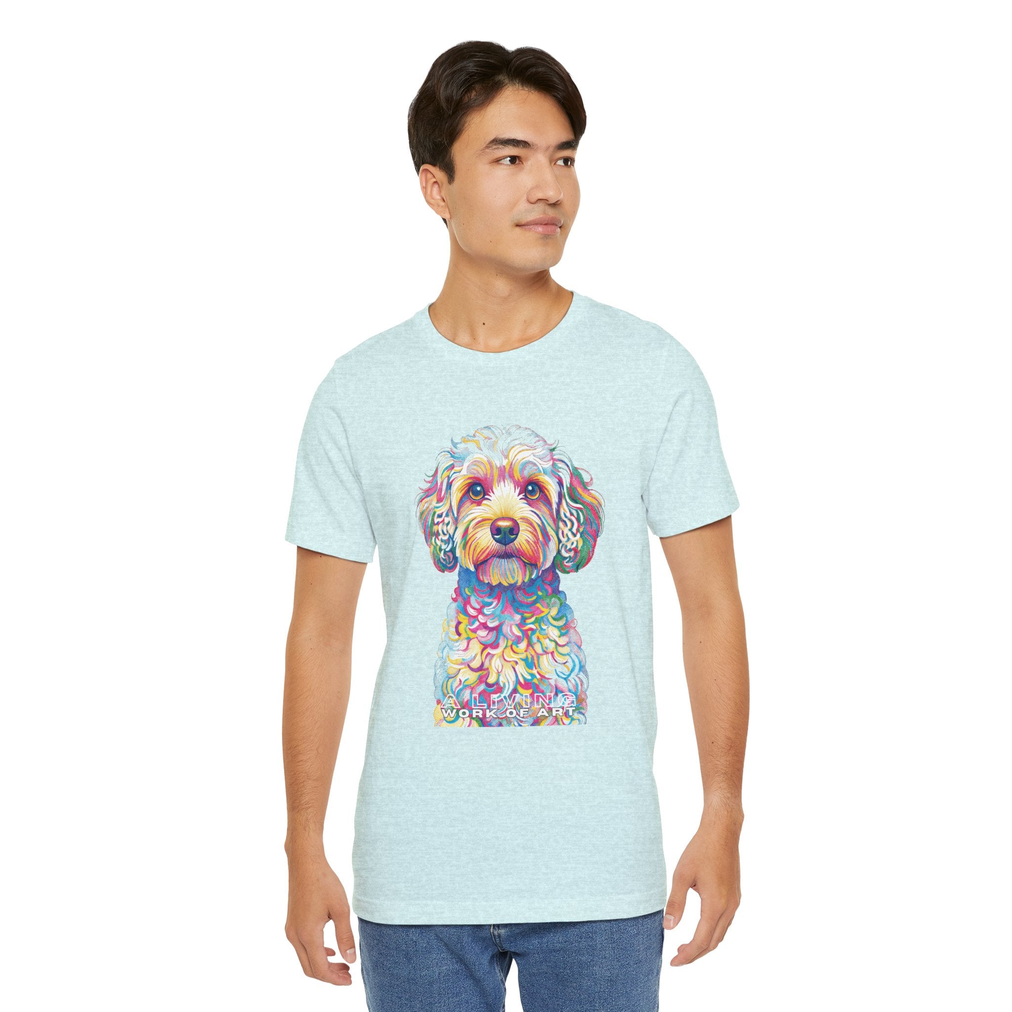 Cavapoo T Shirt | Living Work of Art Collection | Pointillism Style