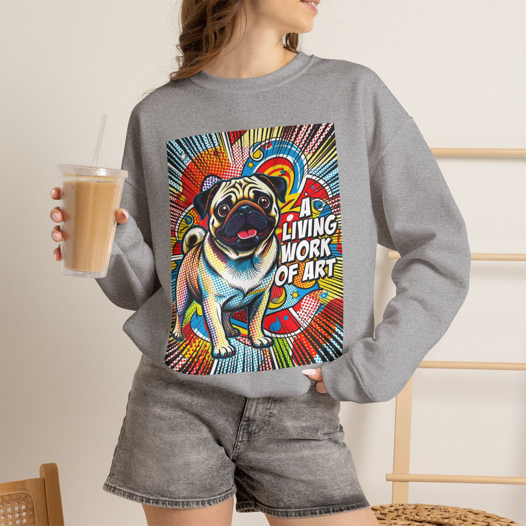 Pug Sweatshirt | Living Work of Art Collection | Pop Art