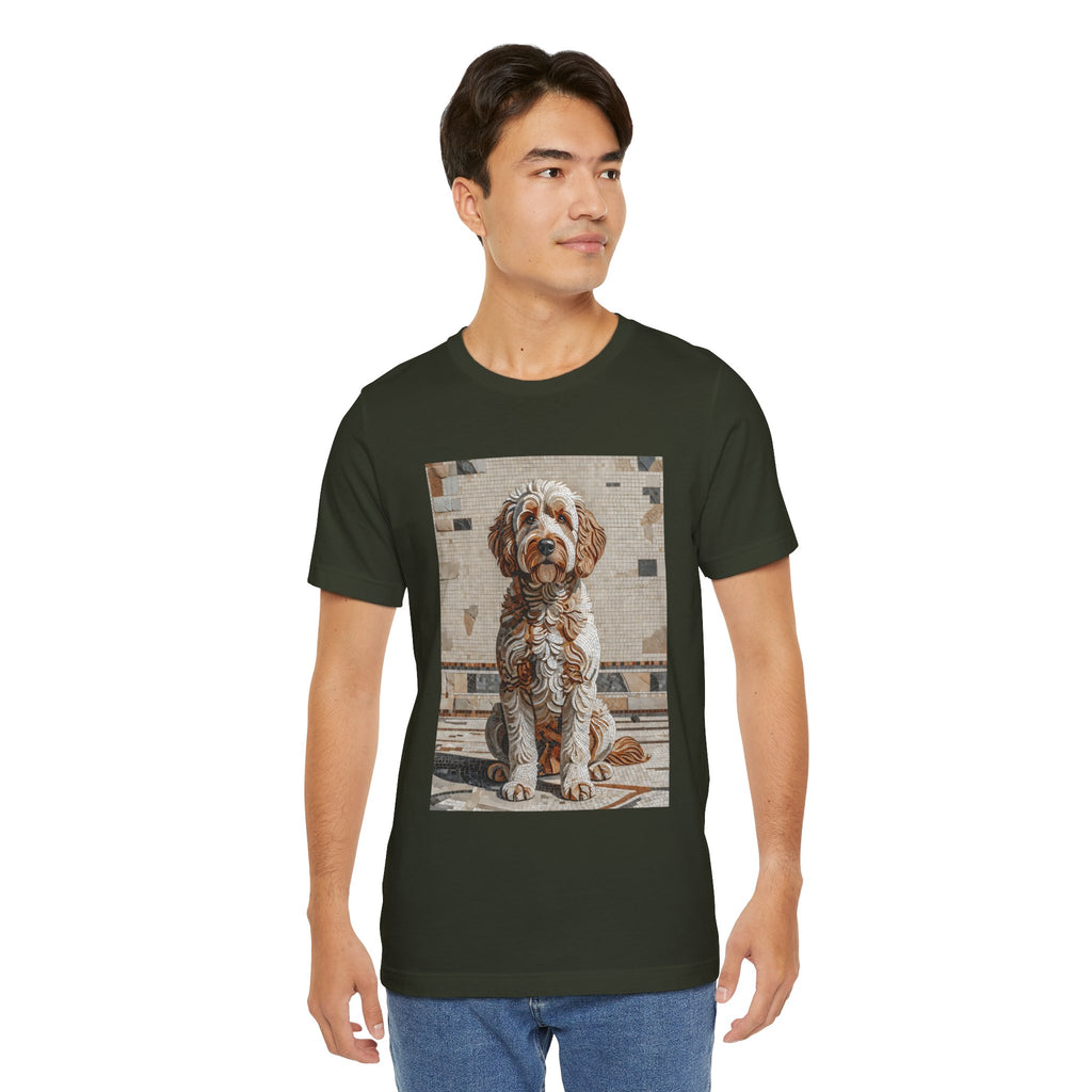 Labradoodle T Shirt | Living Work of Art Collection | Mosaic Style