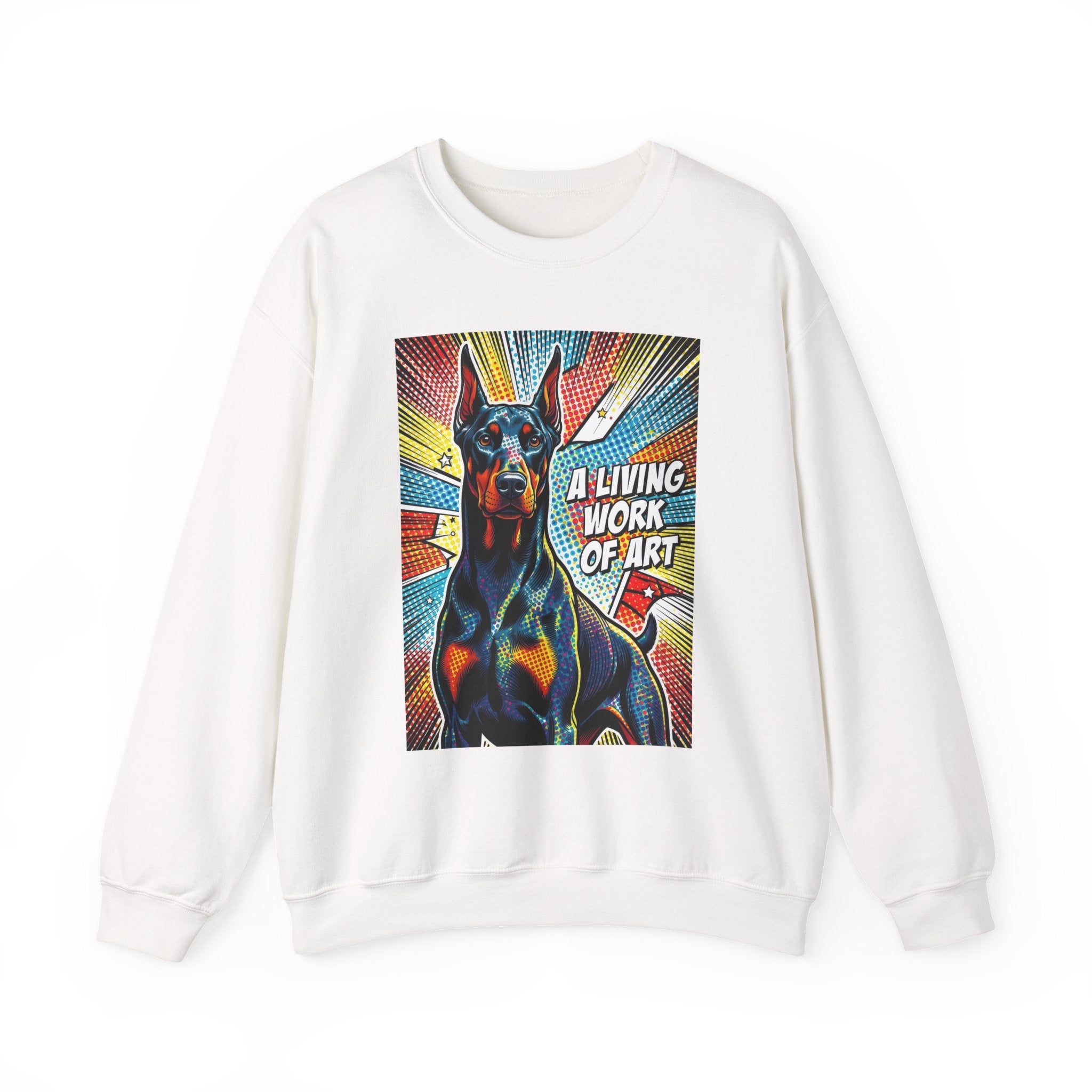 Doberman Pinscher Sweatshirt | Living Work of Art Collection | Pop Art