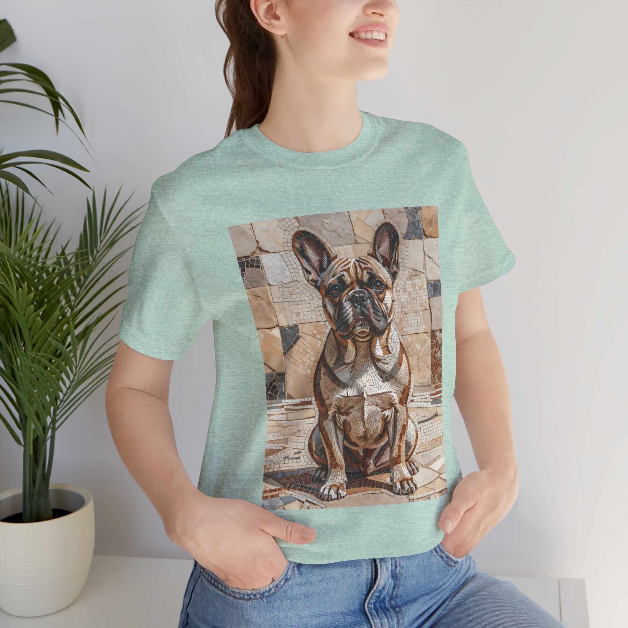 French Bulldog T Shirt | Living Work of Art Collection | Mosaic Style