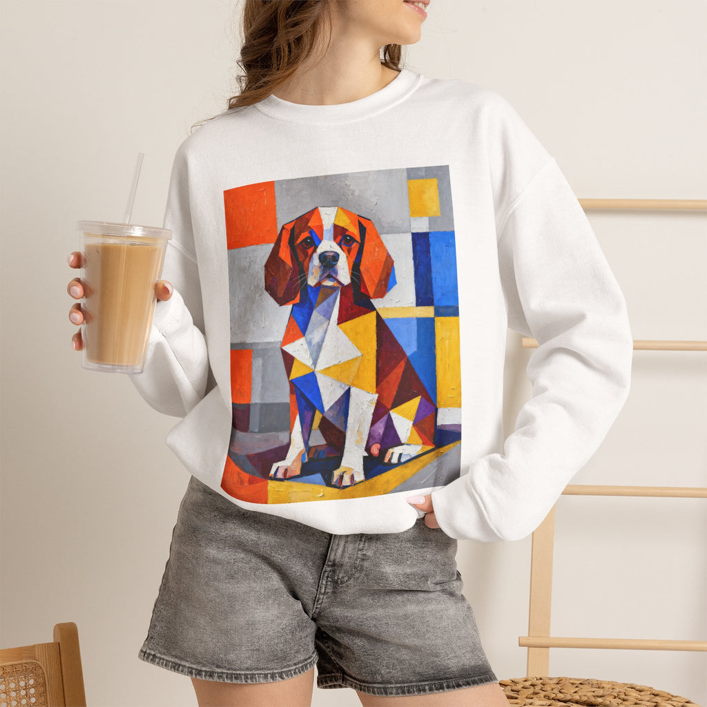 Cavalier King Charles Spaniel Sweatshirt | Living Work of Art Collection | Cubist Style