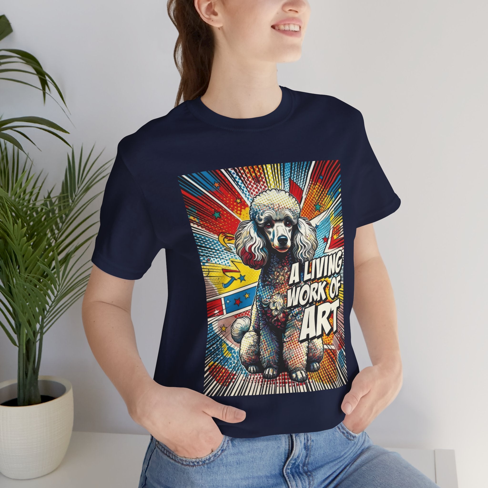 Poodle T Shirt | Living Work of Art Collection | Pop Art