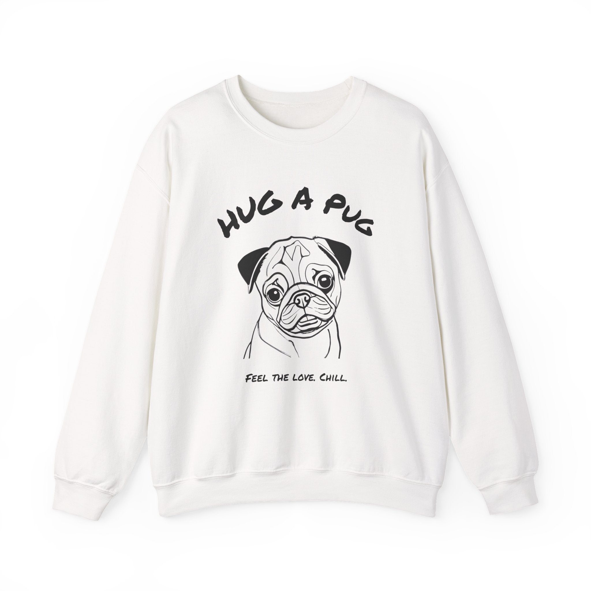Pug Sweatshirt | Hug A Pug