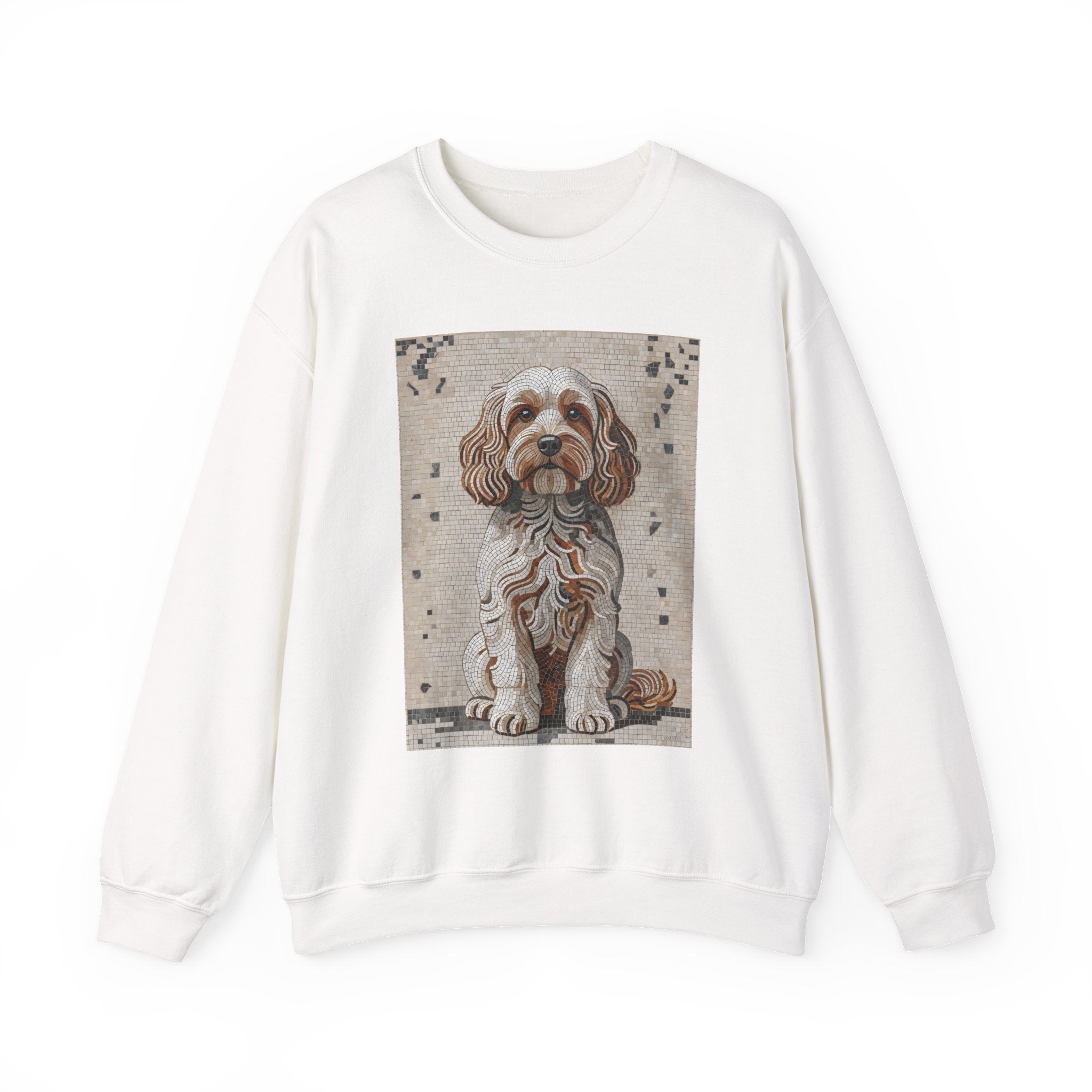 Cavapoo Sweatshirt | Living Work of Art Collection | Mosaic Style