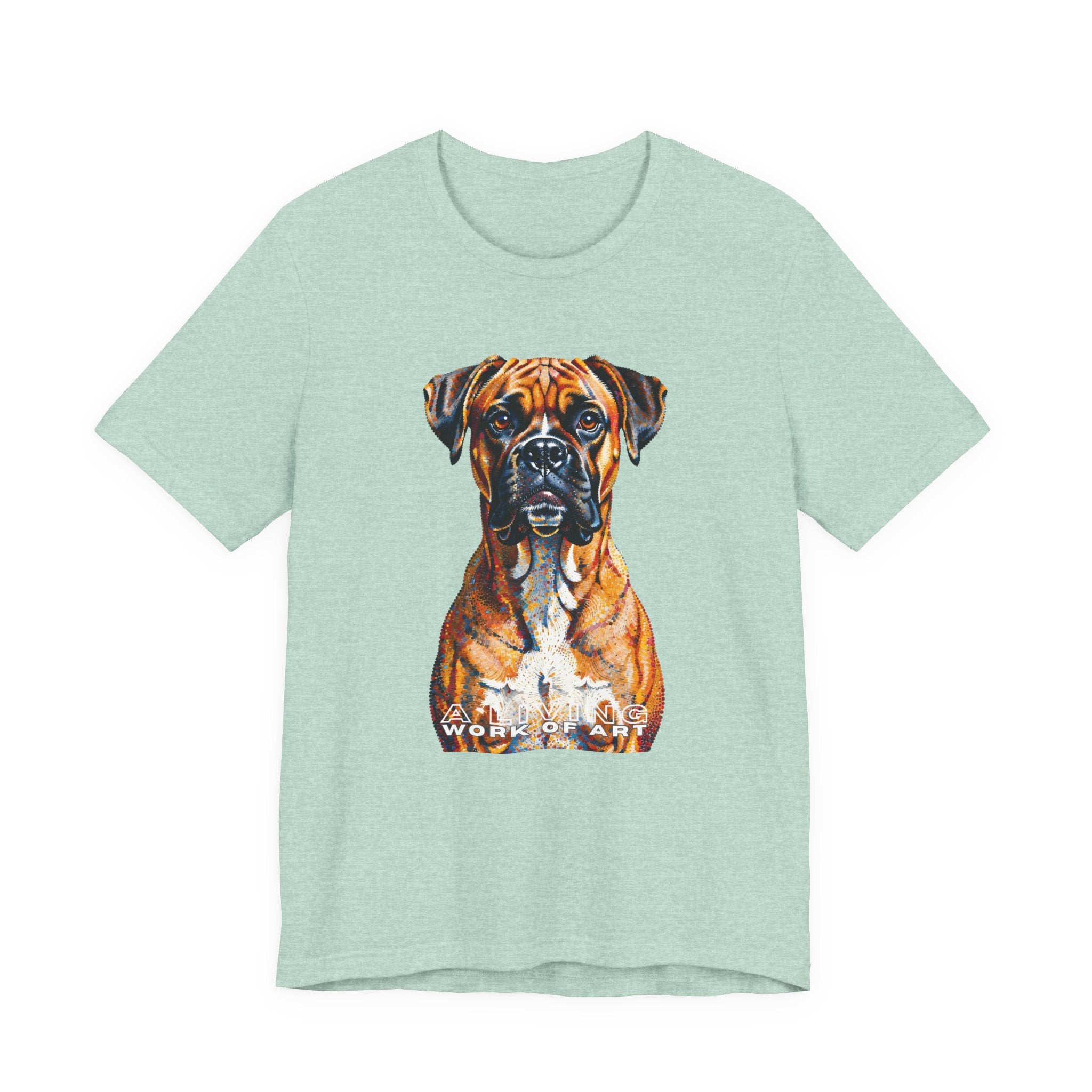 Boxer T Shirt | Living Work of Art Collection | Pointillism Style