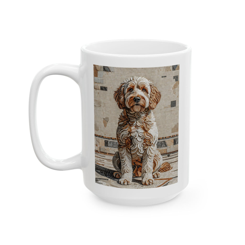 Labradoodle Coffee Mug | Living Work of Art Collection | Mosaic Style