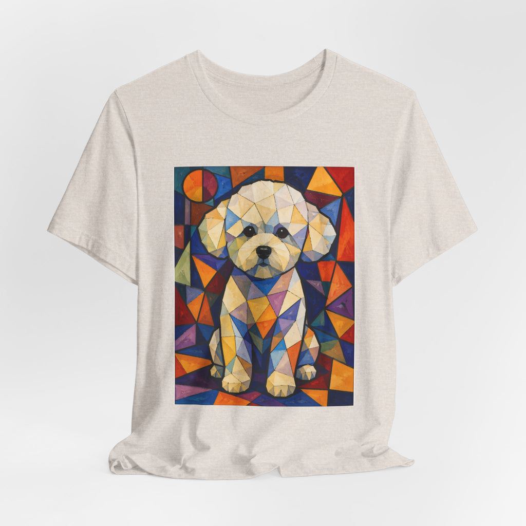 Bichon Frise T Shirt | Living Work of Art Collection | Cubist Style
