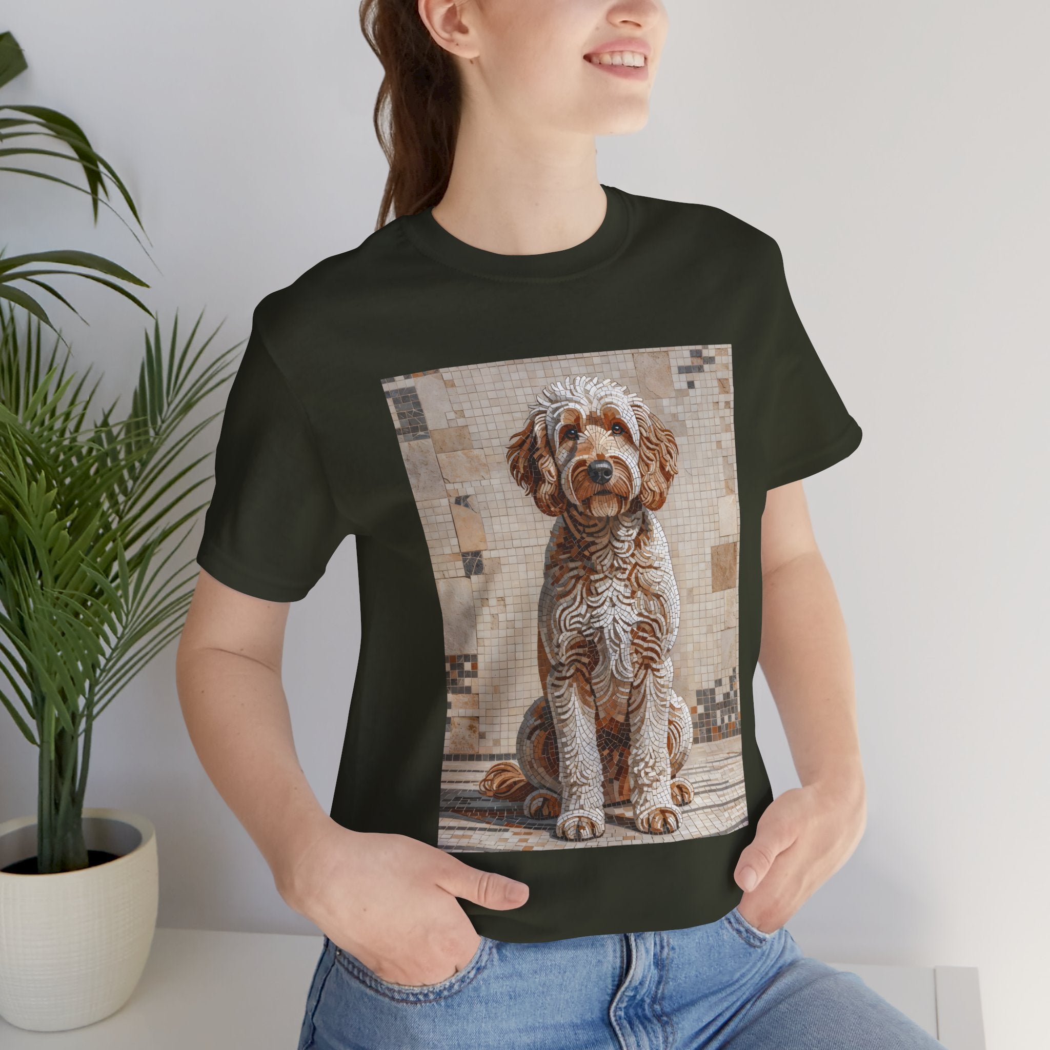 Goldendoodle T Shirt | Living Work of Art Collection | Mosaic Style