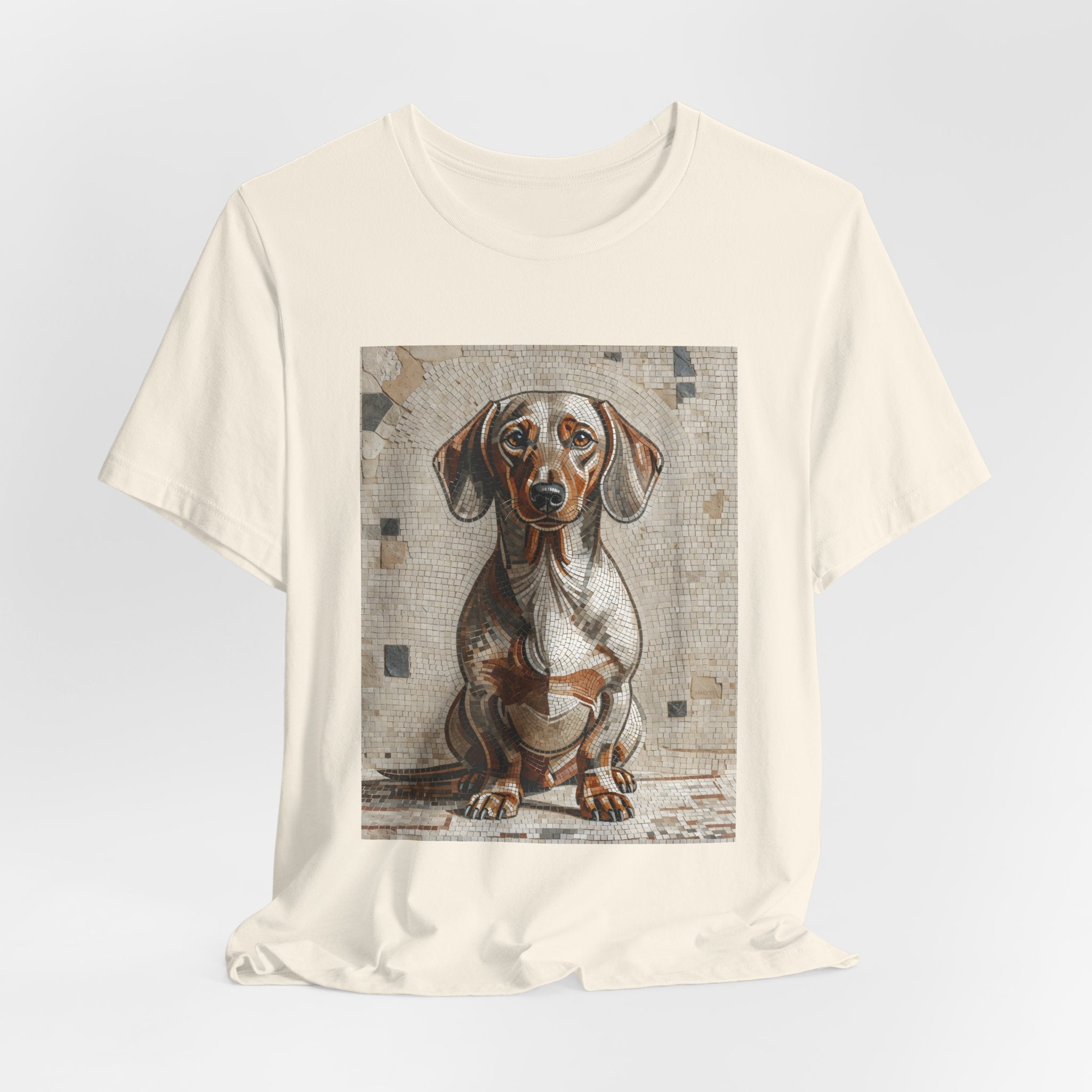 Dachshund T Shirt | Living Work of Art Collection | Mosaic Style