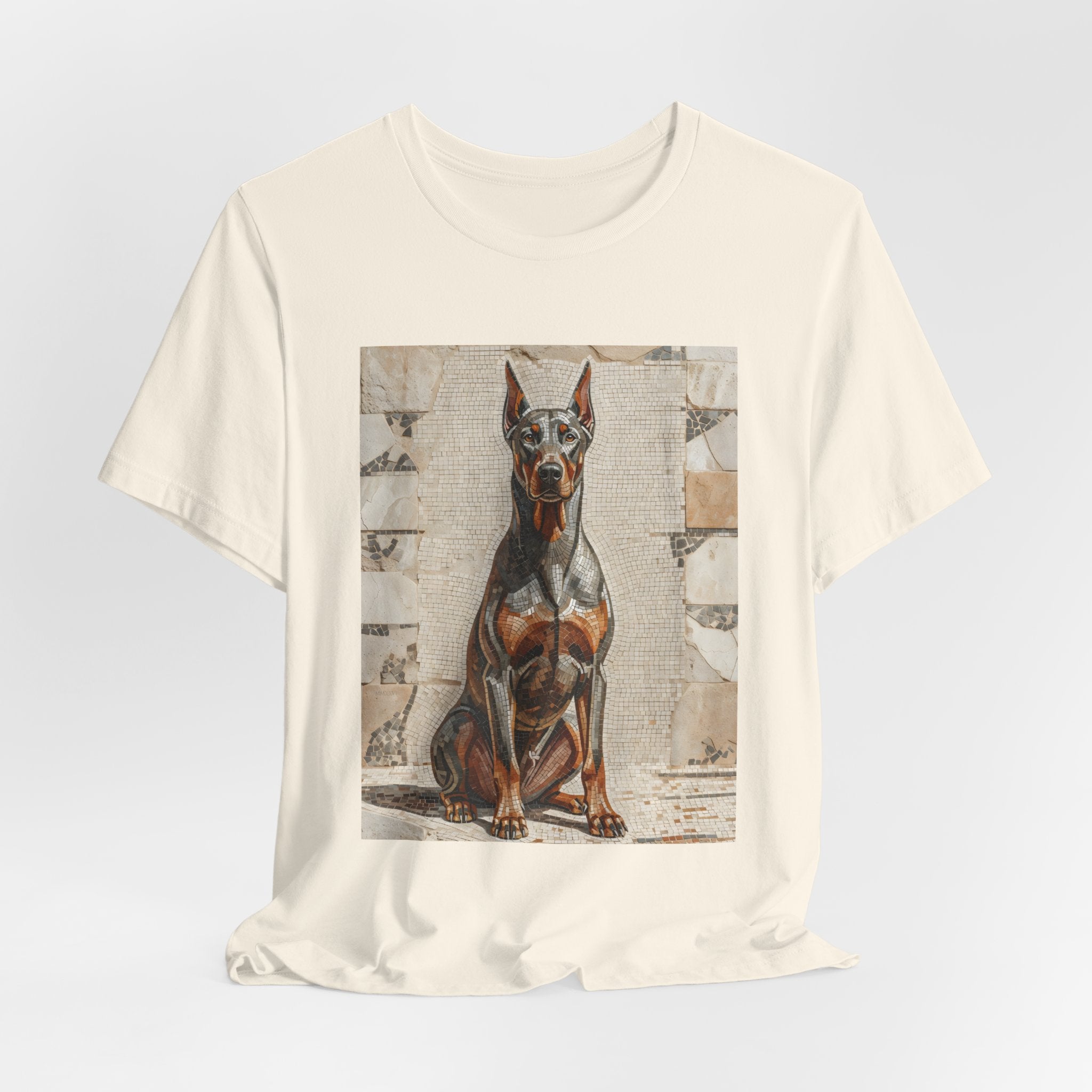 Doberman Pinscher T Shirt | Living Work of Art Collection | Mosaic Style