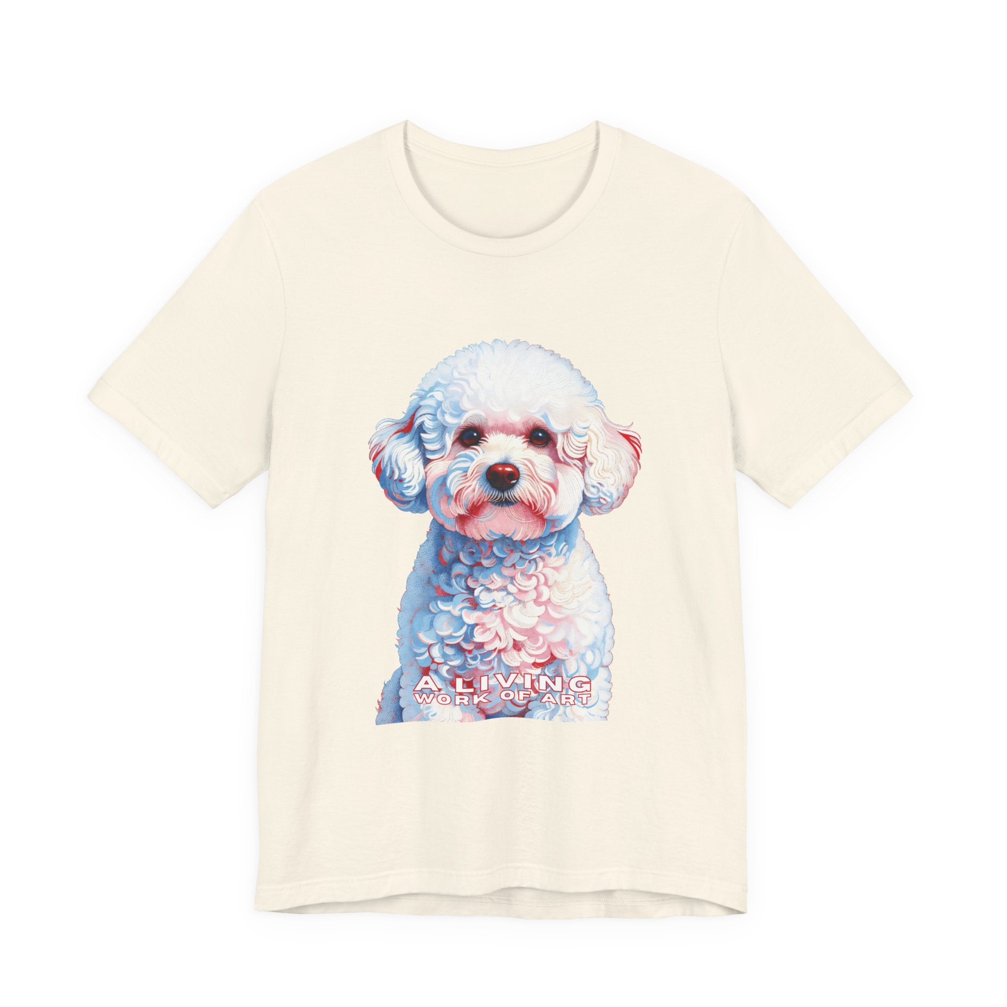 Bichon Frise T Shirt | Living Work of Art Collection | Pointillism Style