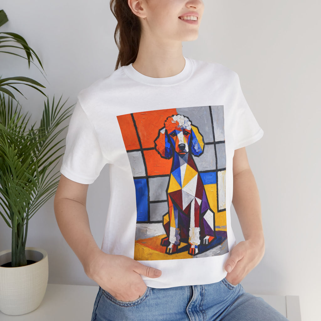 Poodle T Shirt | Living Work of Art Collection | Cubist Style