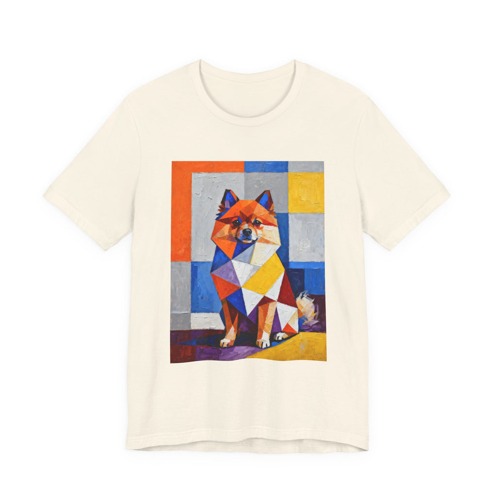 Pomeranian T Shirt | Living Work of Art Collection | Cubist Style
