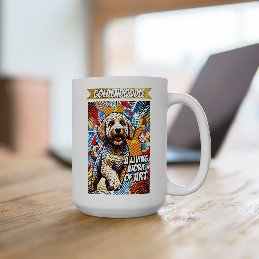Goldendoodle Coffee Mug | Living Work of Art Collection | Pop Art