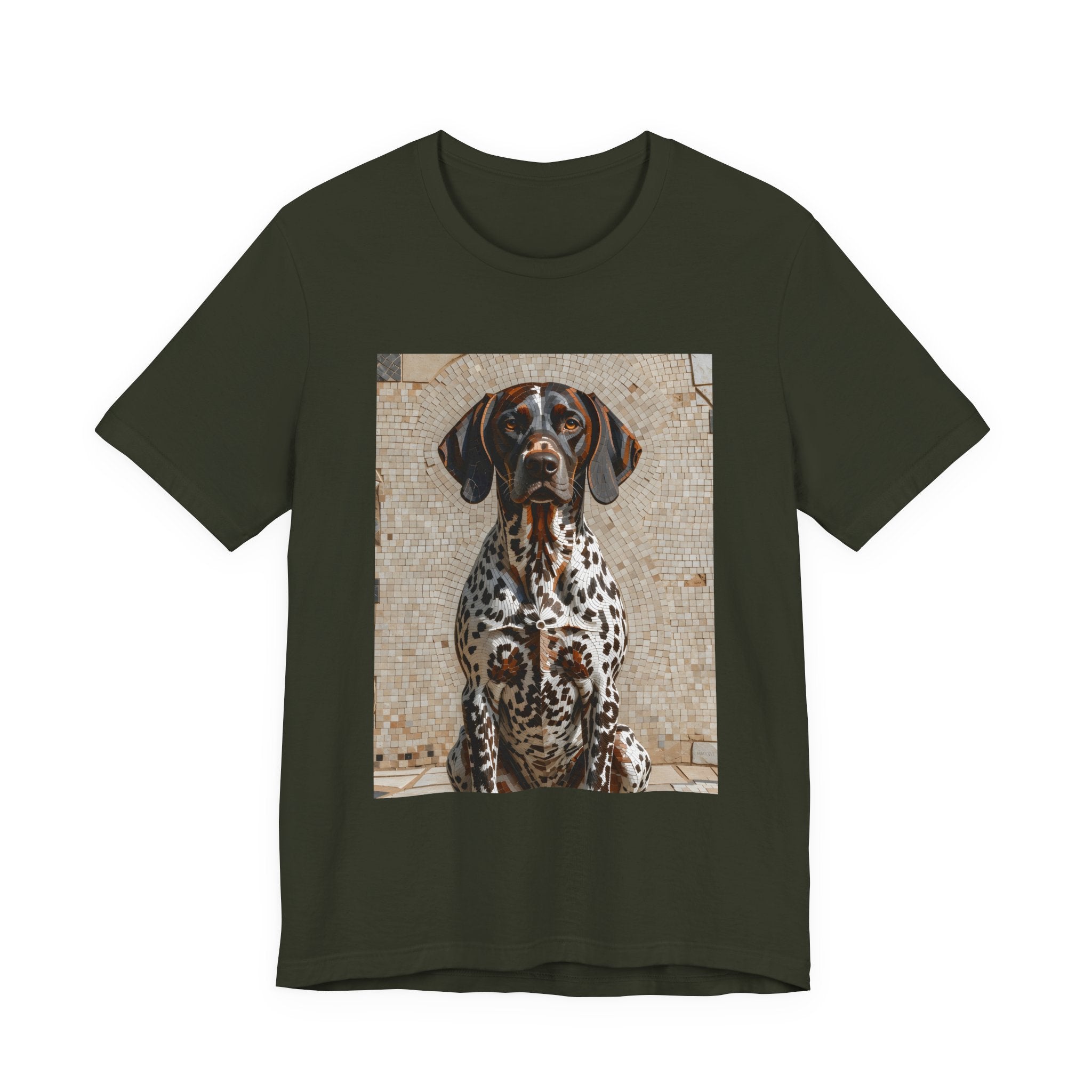 German Shorthaired Pointer T Shirt | Living Work of Art Collection | Mosaic Style