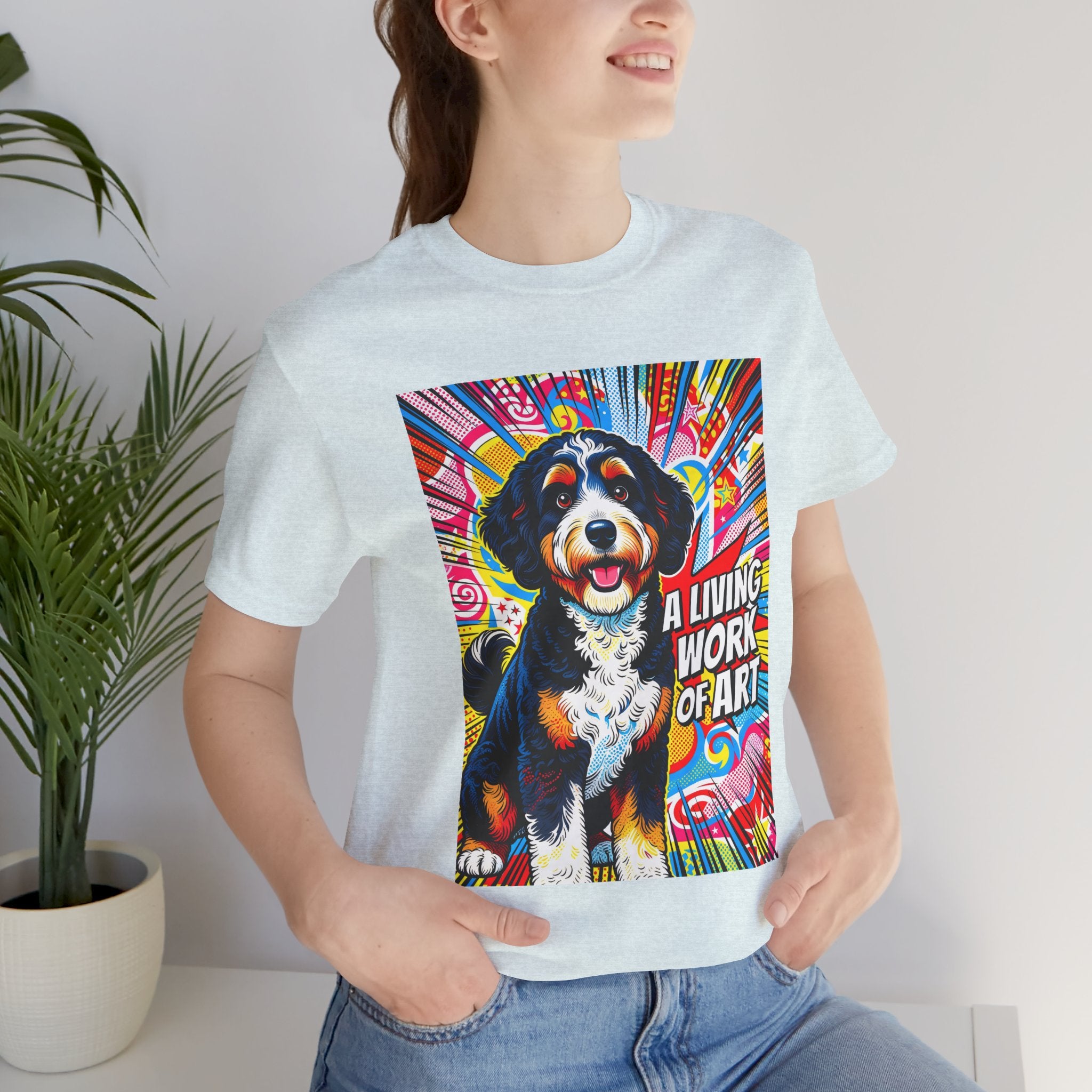 Bernedoodle T Shirt | Living Work of Art Collection | Pop Art