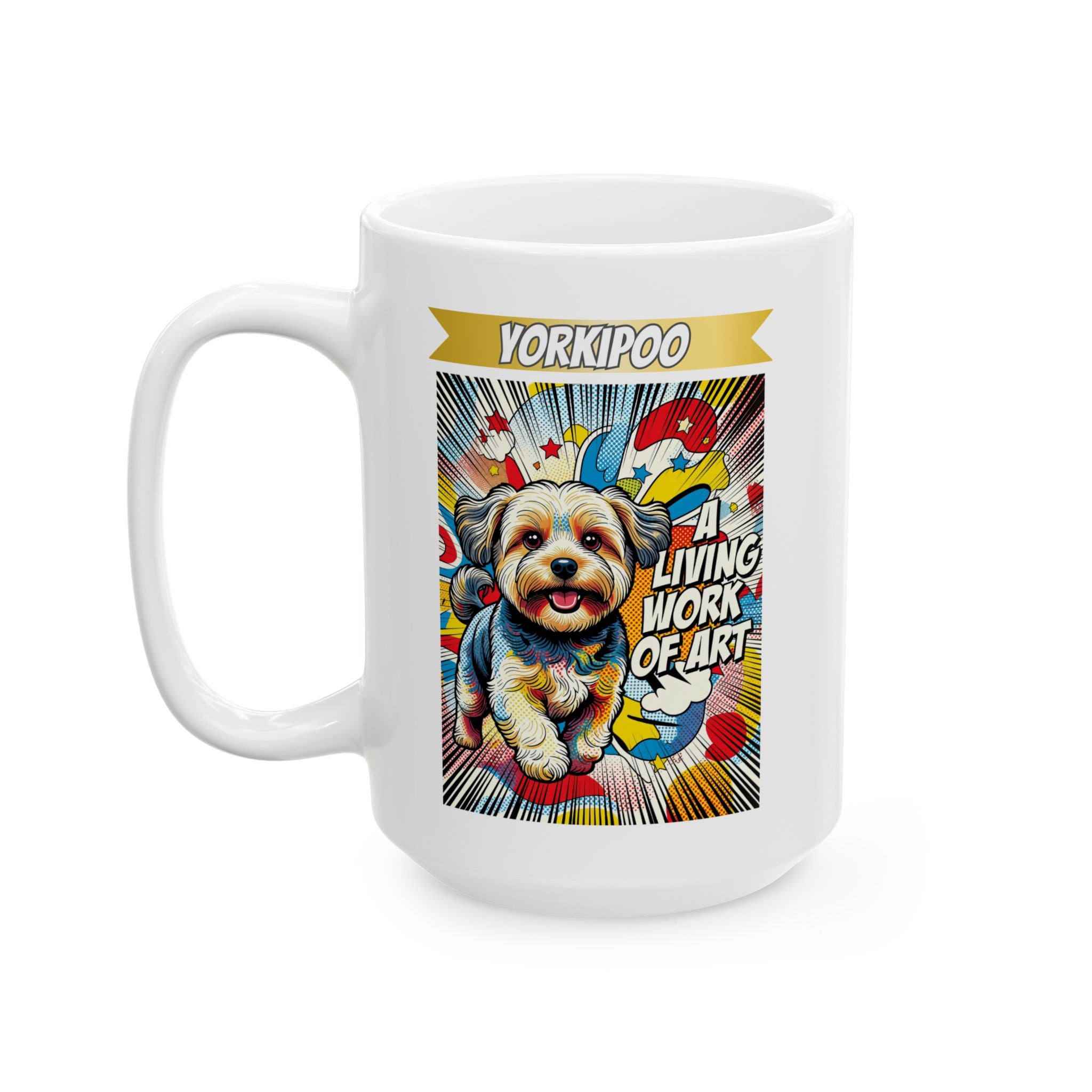 Yorkipoo Coffee Mug | Living Work of Art Collection | Pop Art