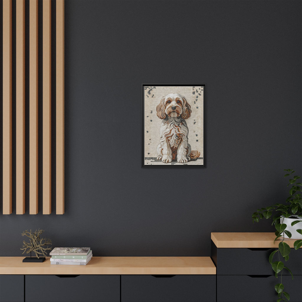 Cavapoo Canvas Wall Art | Living Work of Art Collection | Mosaic Style Print