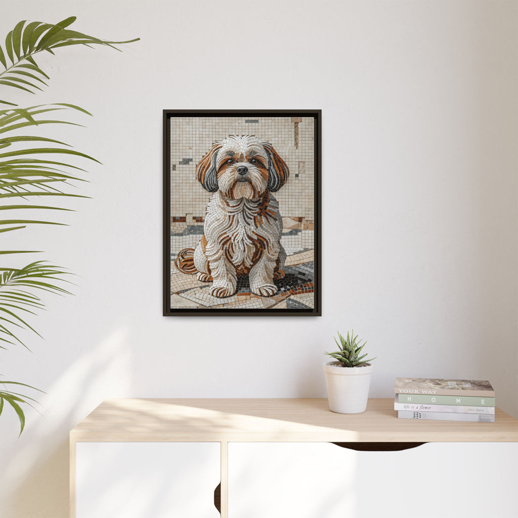 Shih Tzu Canvas Wall Art | Living Work of Art Collection | Mosaic Style Print