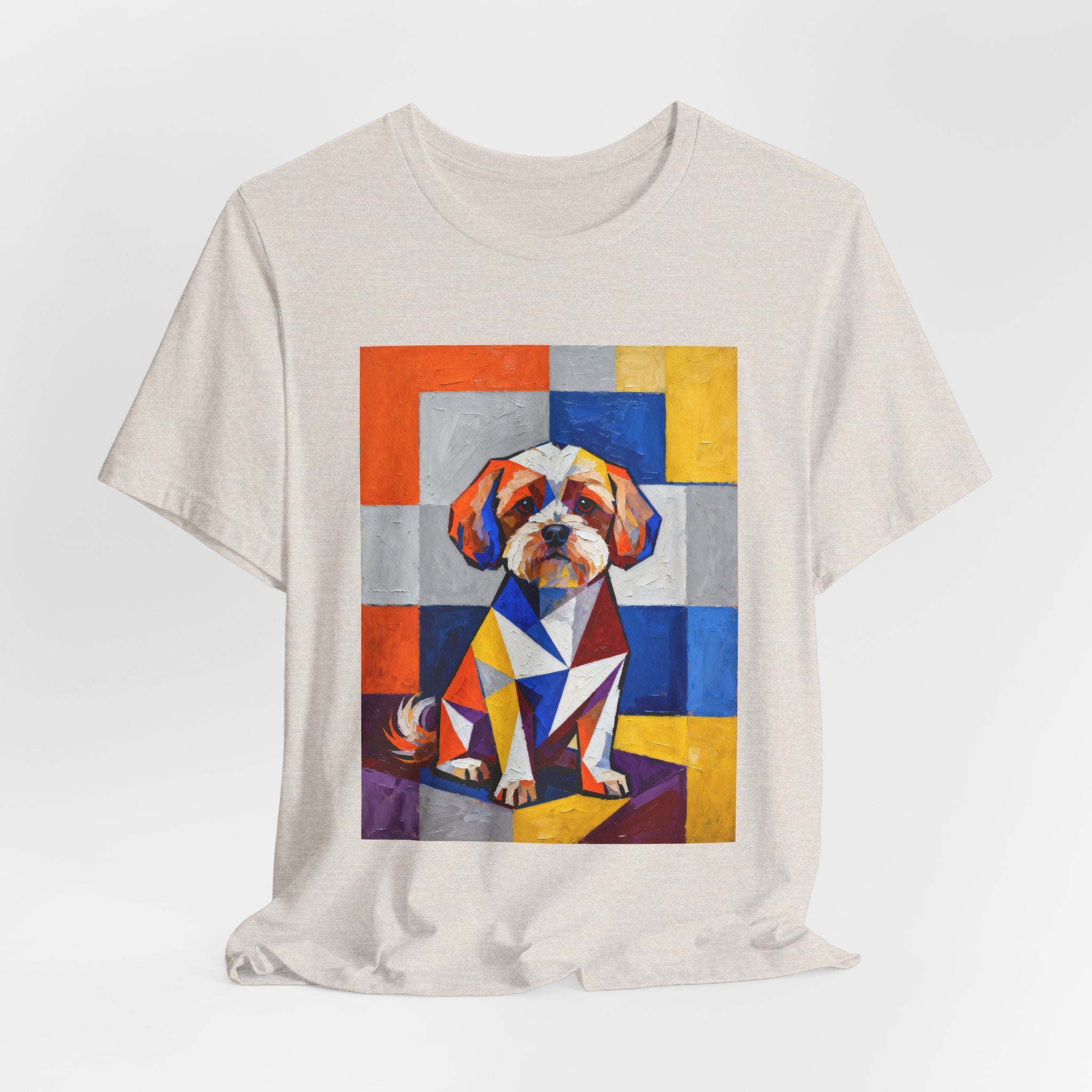 Maltipoo T Shirt | Living Work of Art Collection | Cubist Style