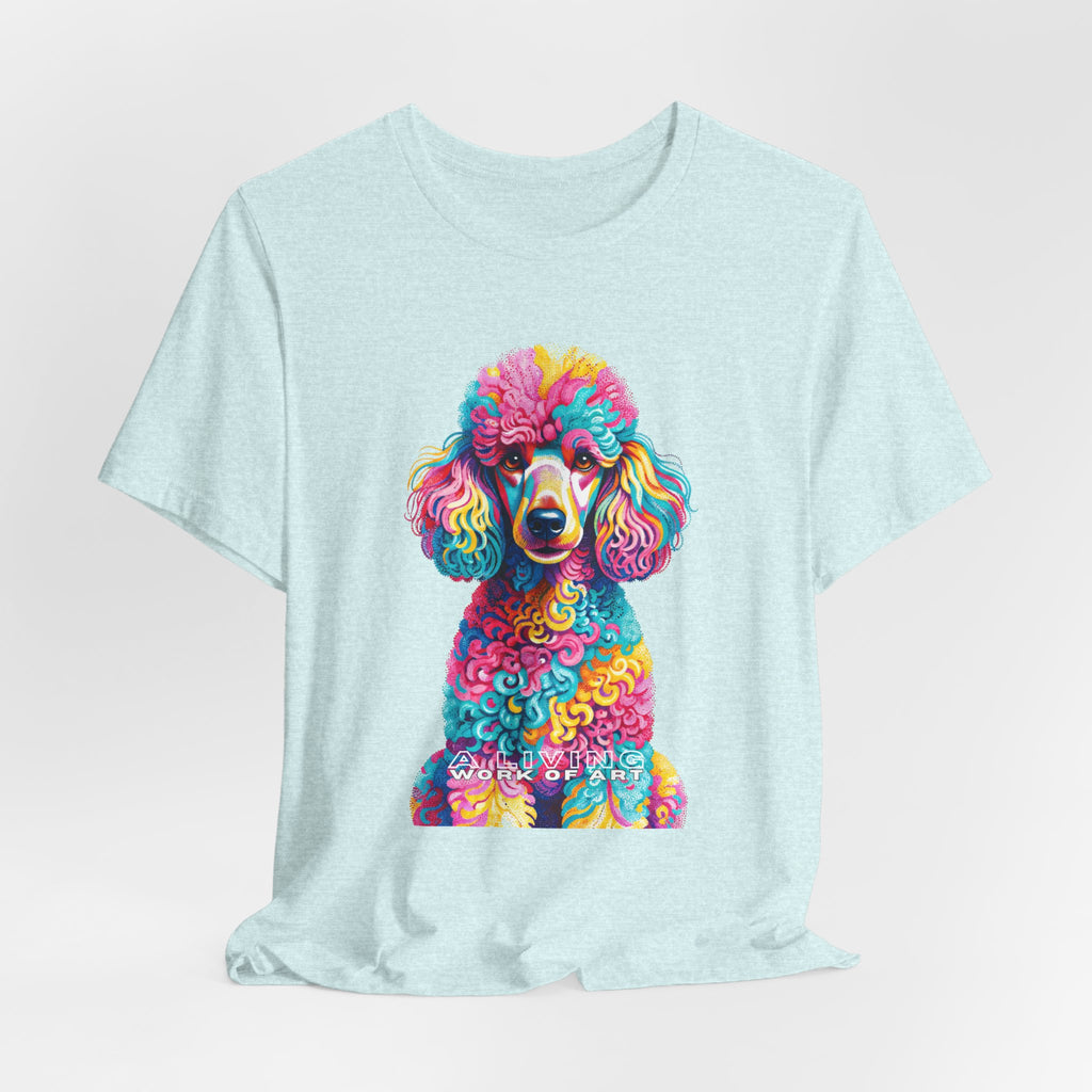 Poodle T Shirt | Living Work of Art Collection | Pointillism Style