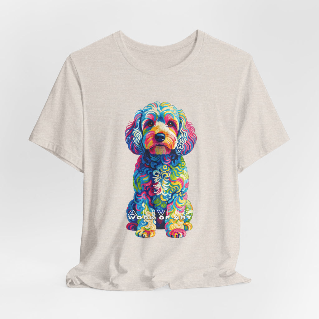 Cockapoo T Shirt | Living Work of Art Collection | Pointillism Style
