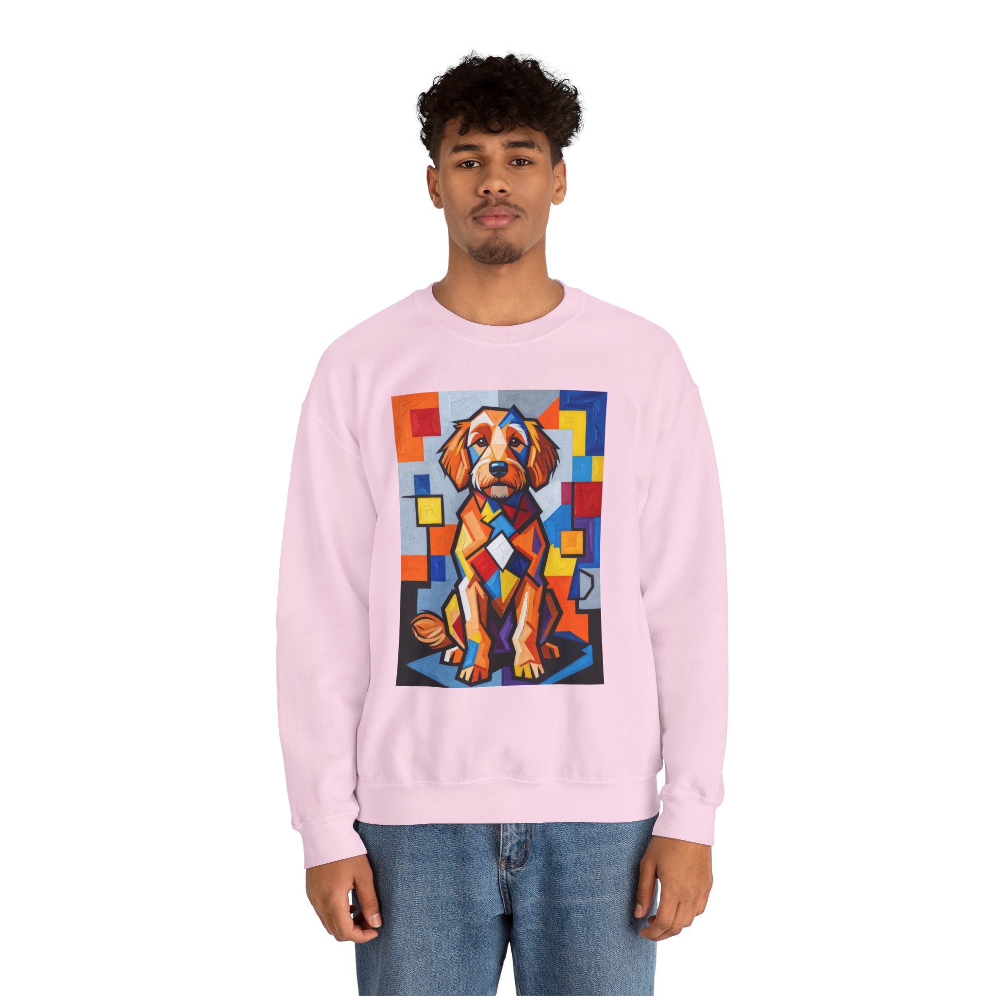 Goldendoodle Sweatshirt | Living Work of Art Collection | Cubist Style