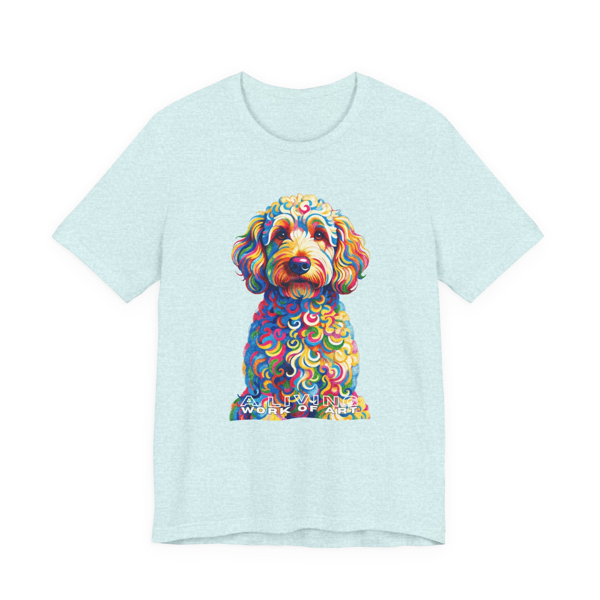 Goldendoodle T Shirt | Living Work of Art Collection | Pointillism Style