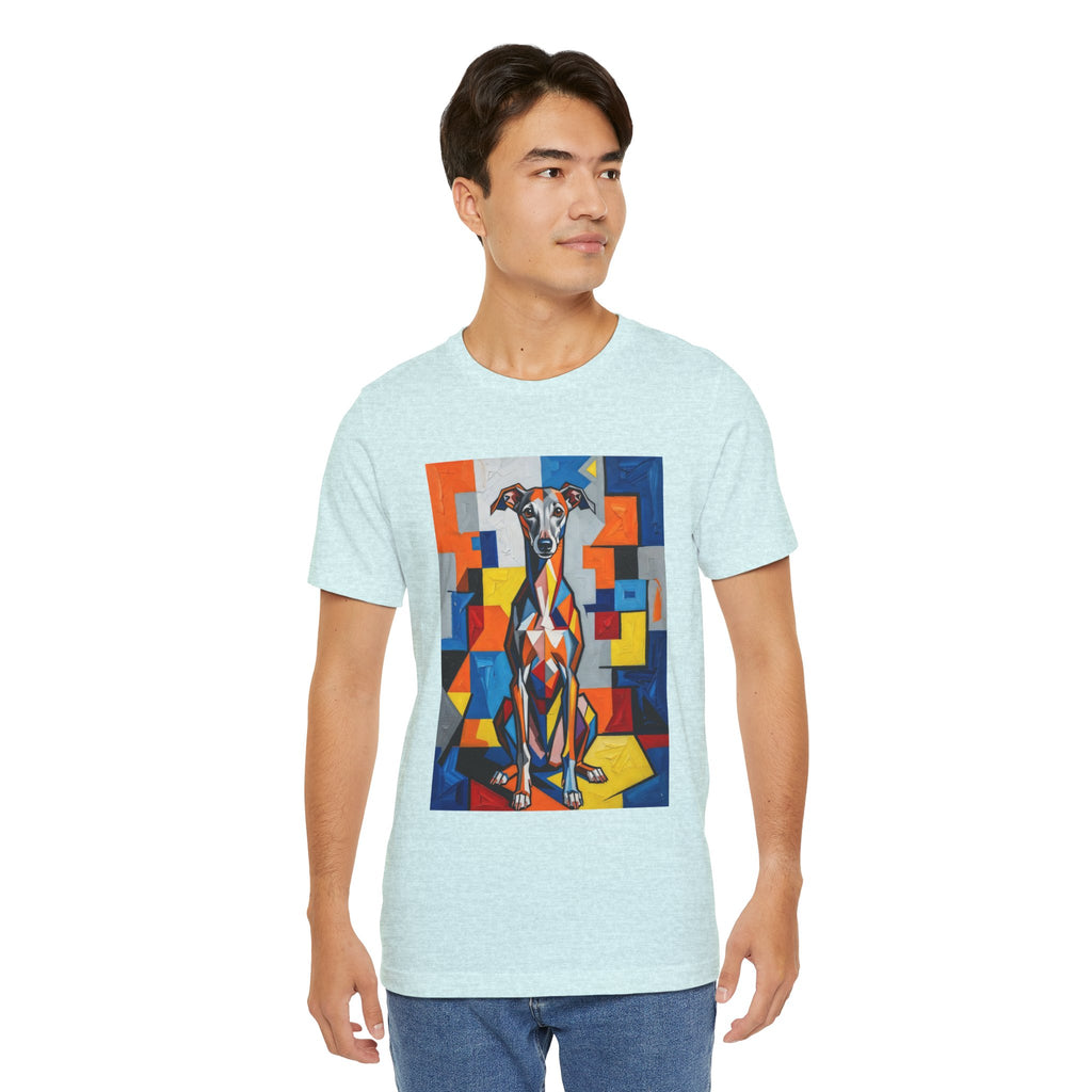 Italian Greyhound T Shirt | Living Work of Art Collection | Cubist Style