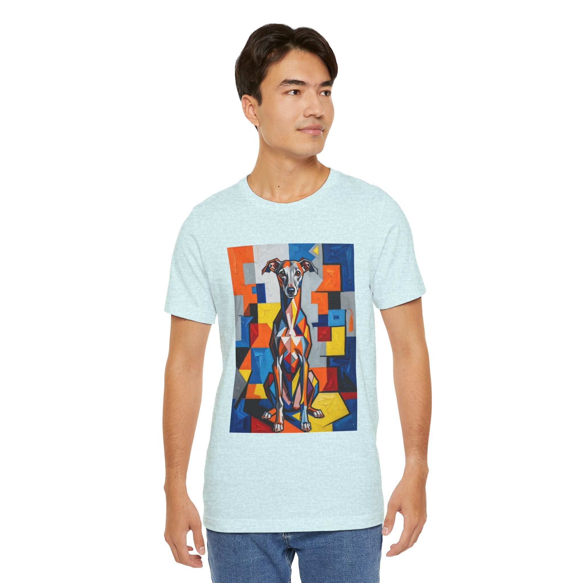 Italian Greyhound T Shirt | Living Work of Art Collection | Cubist Style