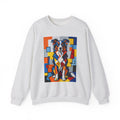 Border Collie Sweatshirt | Living Work of Art Collection | Cubist Style