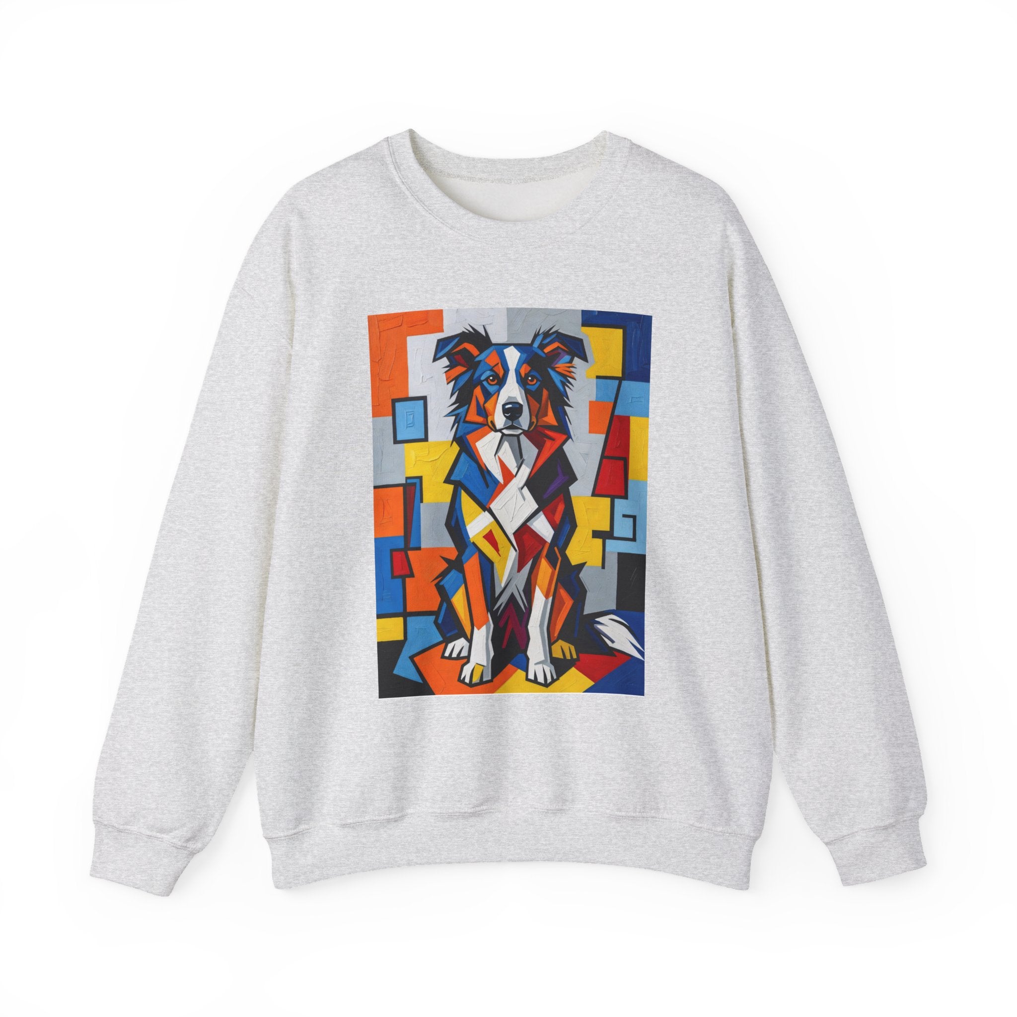 Border Collie Sweatshirt | Living Work of Art Collection | Cubist Style