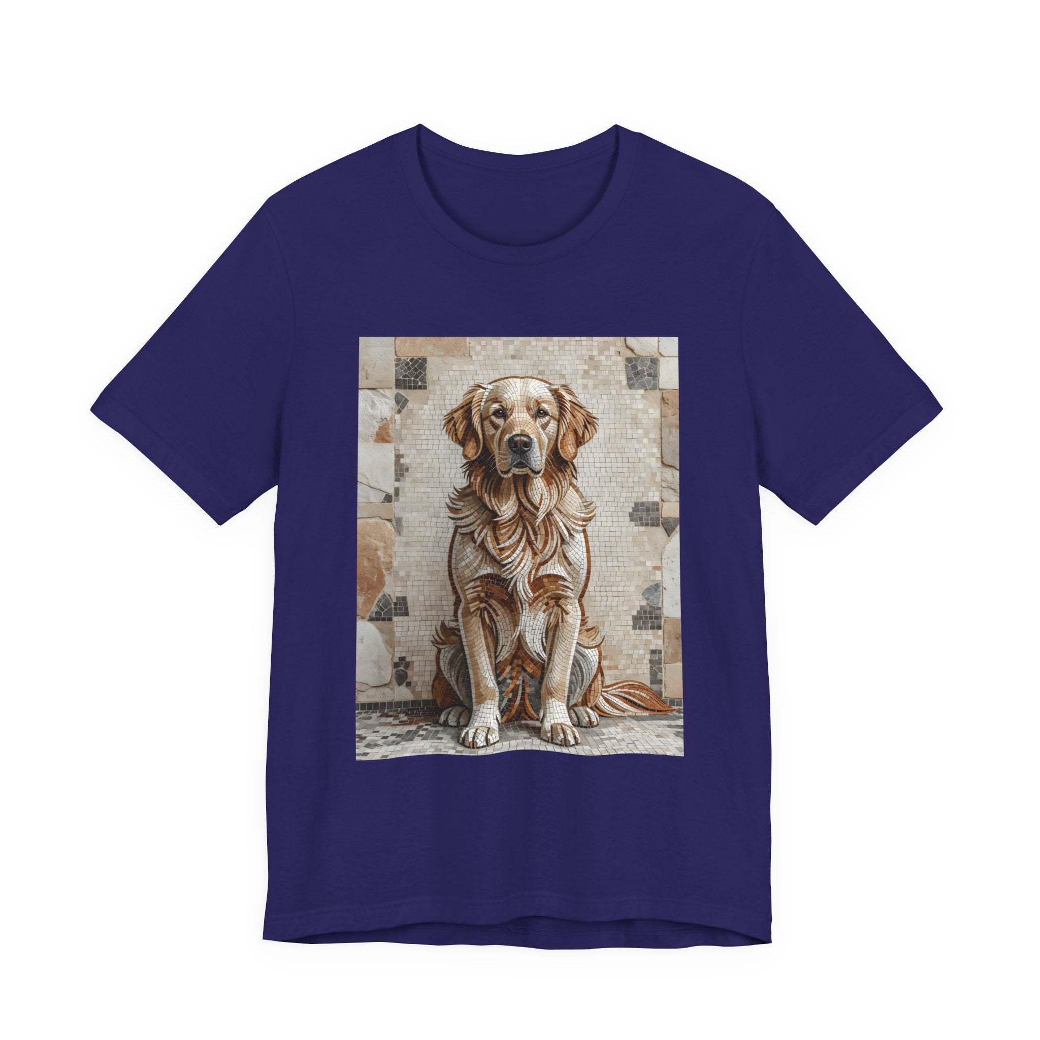 Golden Retriever T Shirt | Living Work of Art Collection | Mosaic Style