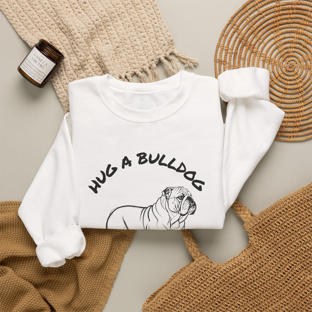 Bulldog Sweatshirt | Hug A Bulldog