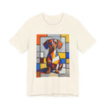 Dachshund T Shirt | Living Work of Art Collection | Cubist Style