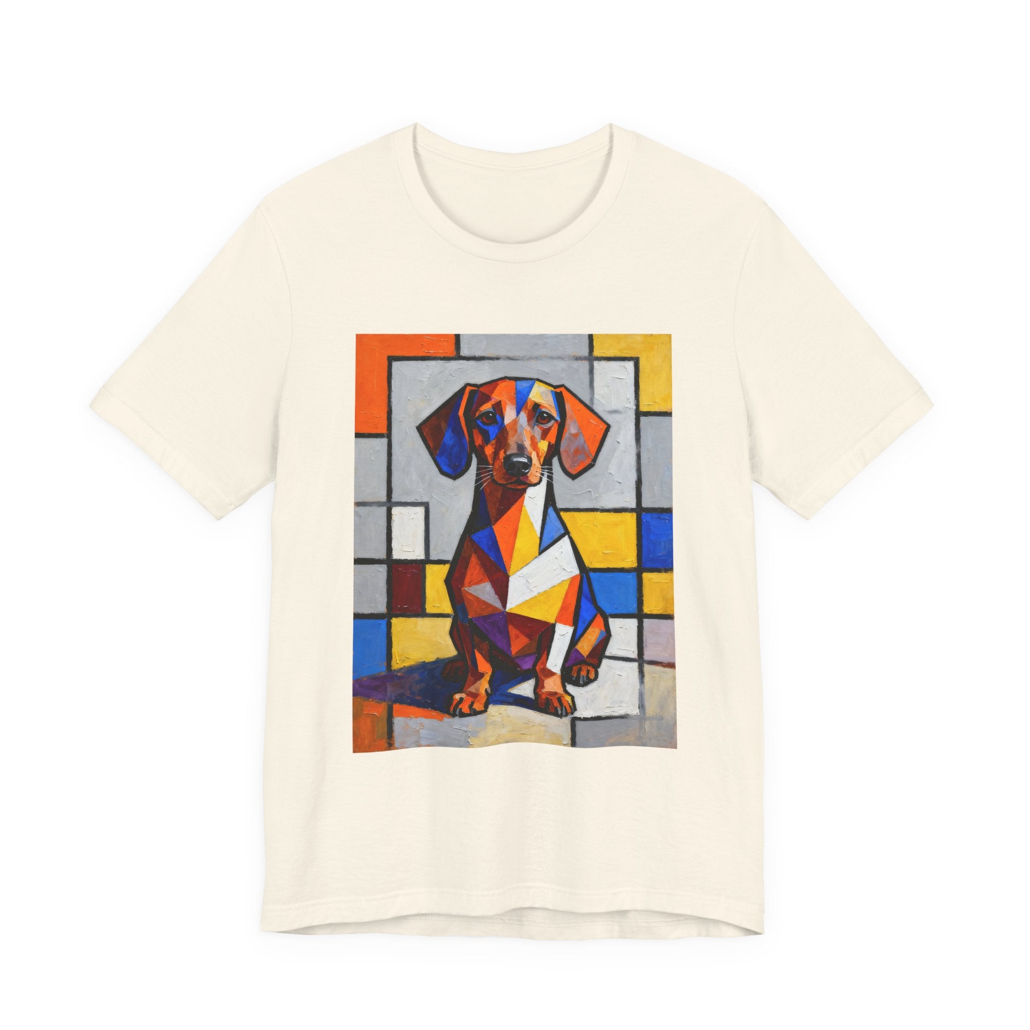 Dachshund T Shirt | Living Work of Art Collection | Cubist Style