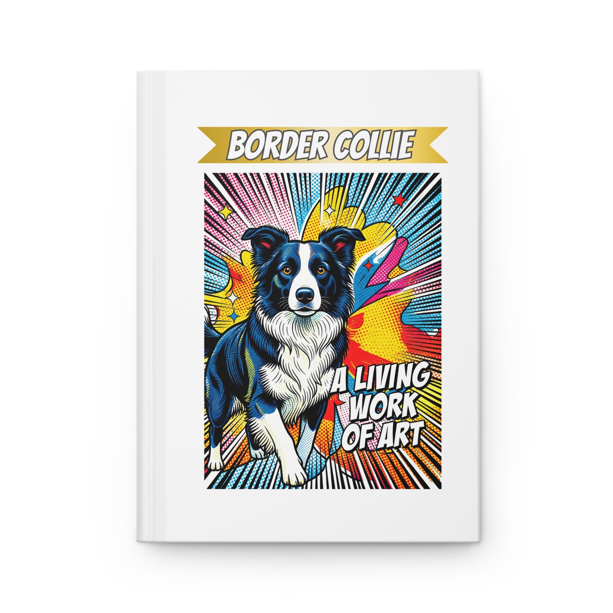 Border Collie Notebook | Living Work of Art Collection | Pop Art