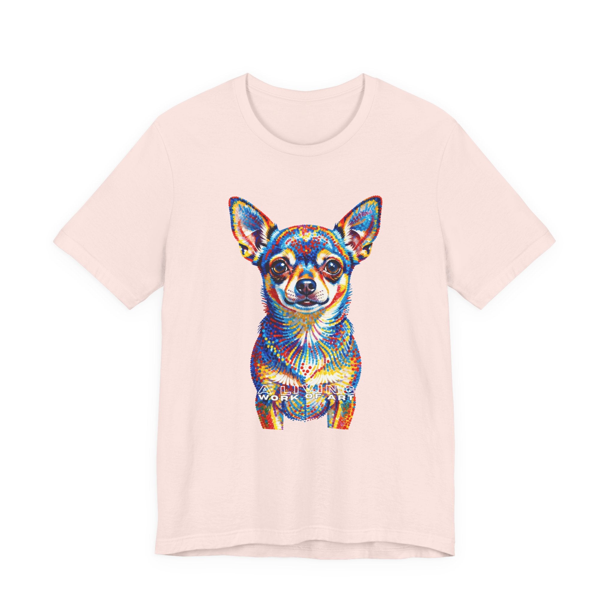 Chihuahua T Shirt | Living Work of Art Collection | Pointillism Style