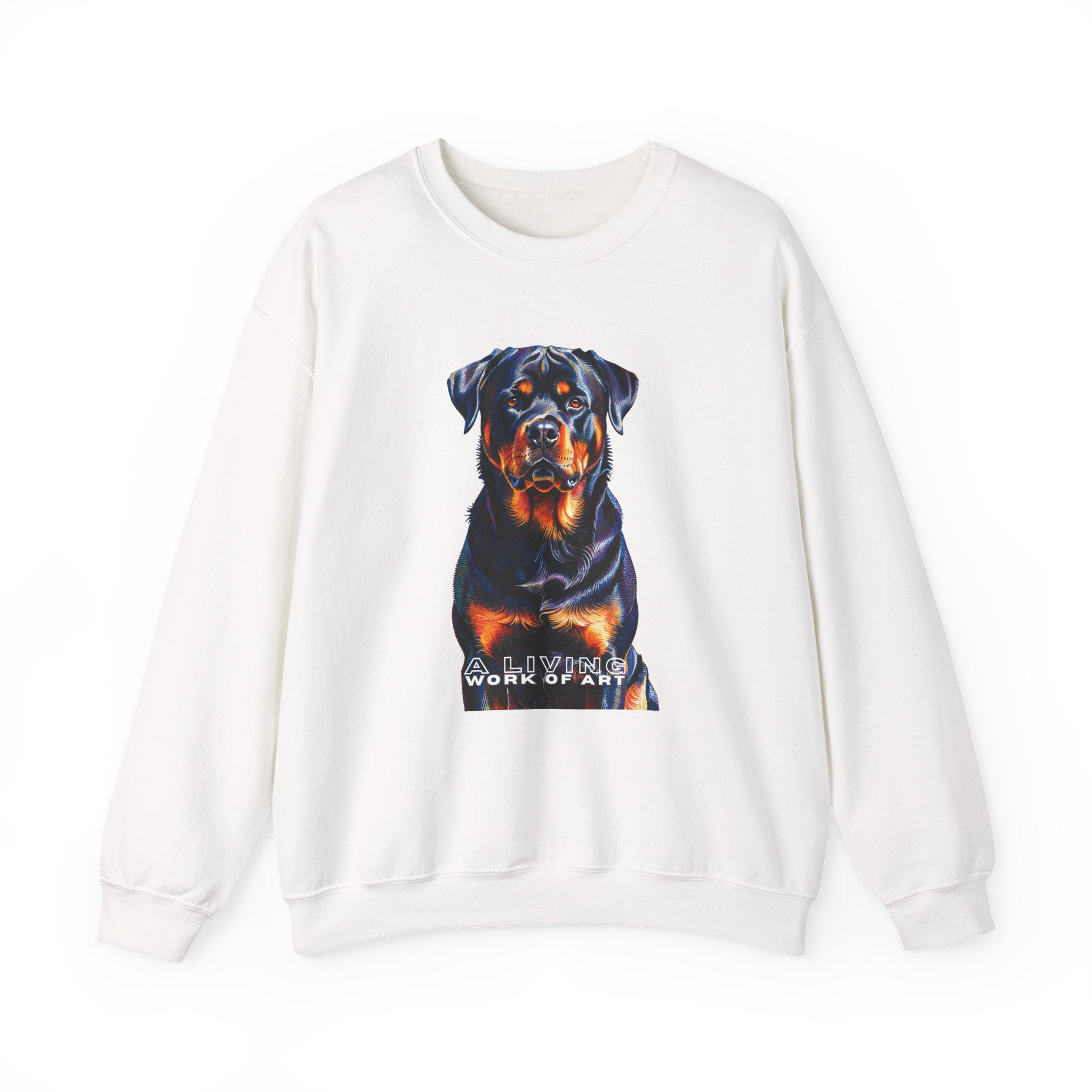 Rottweiler Sweatshirt | Living Work of Art Collection | Pointillism Style