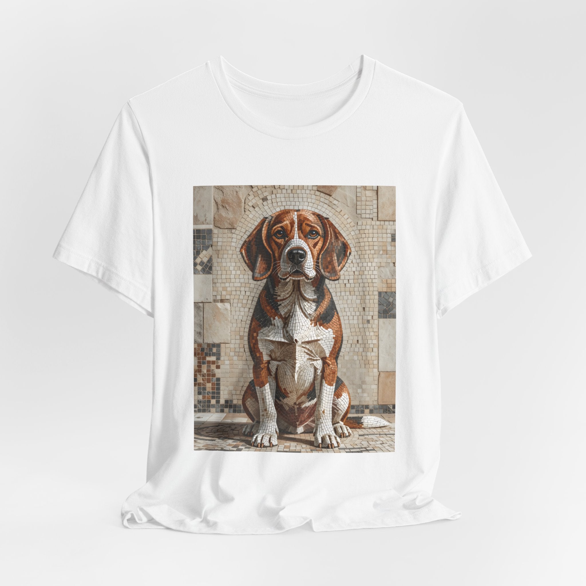 Beagle T Shirt | Living Work of Art Collection | Mosaic Style