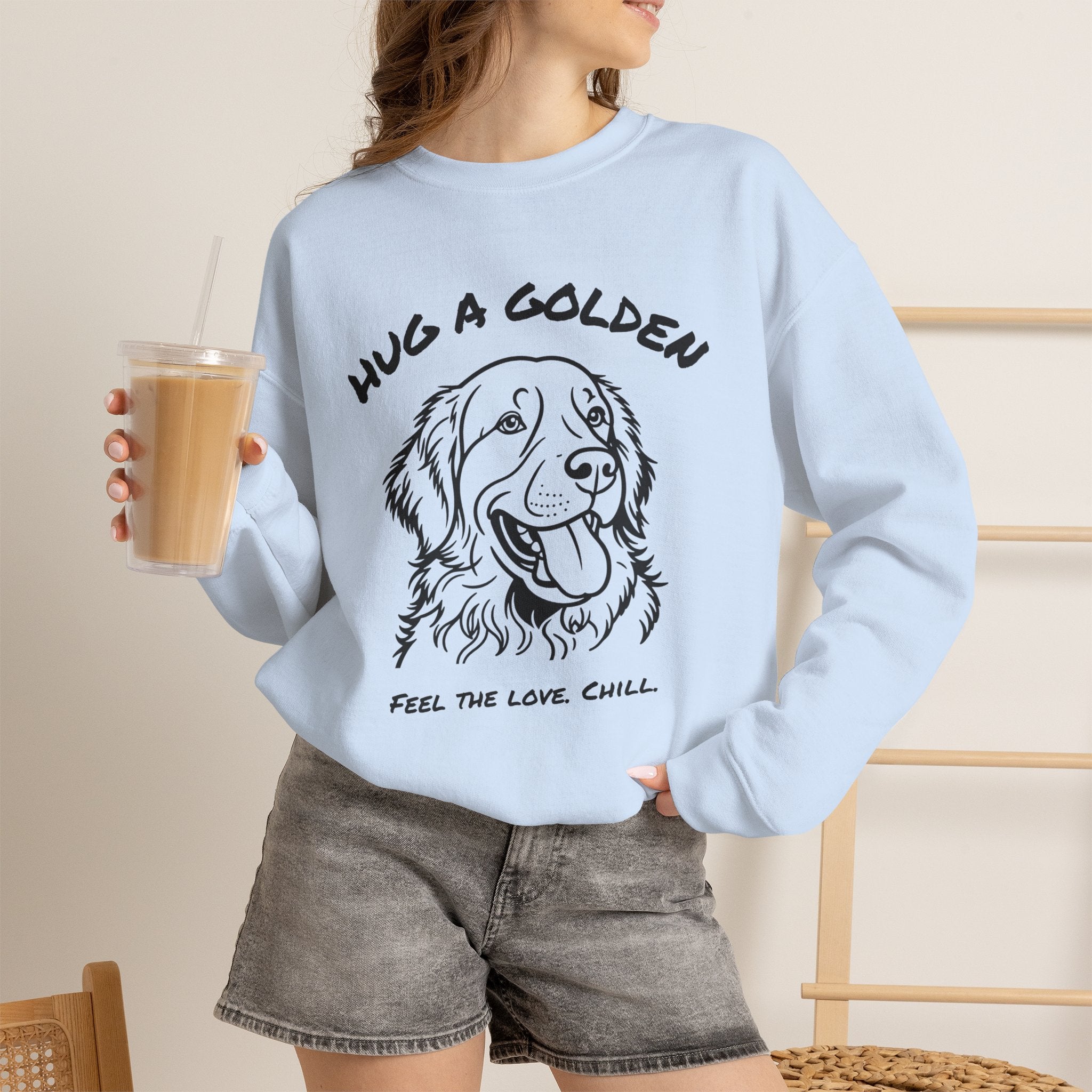 Golden Retriever Sweatshirt | Hug A Golden