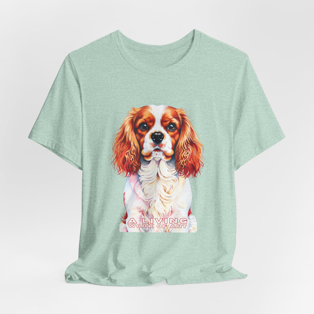 Cavalier King Charles Spaniel T Shirt | Living Work of Art Collection | Pointillism Style