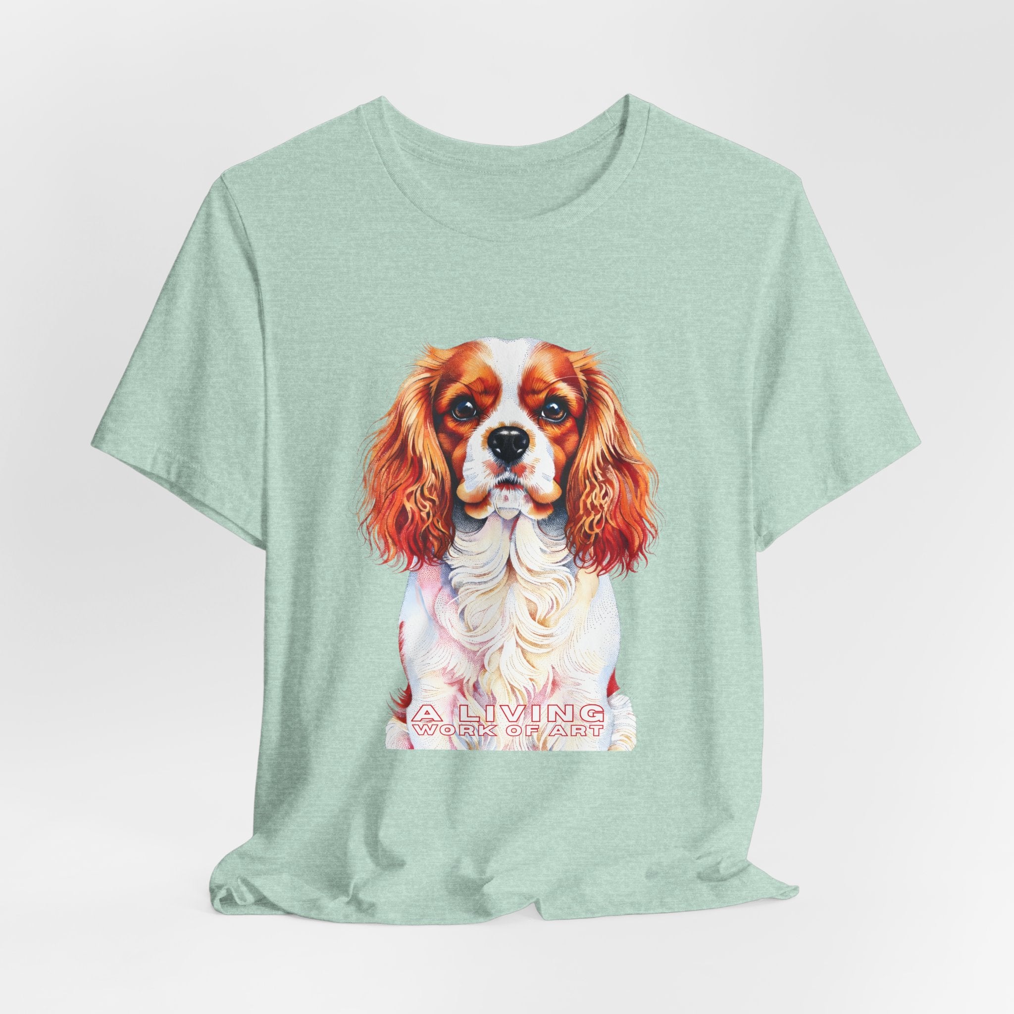 Cavalier King Charles Spaniel T Shirt | Living Work of Art Collection | Pointillism Style