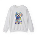 Shih-Poo Sweatshirt | Living Work of Art Collection | Pointillism Style