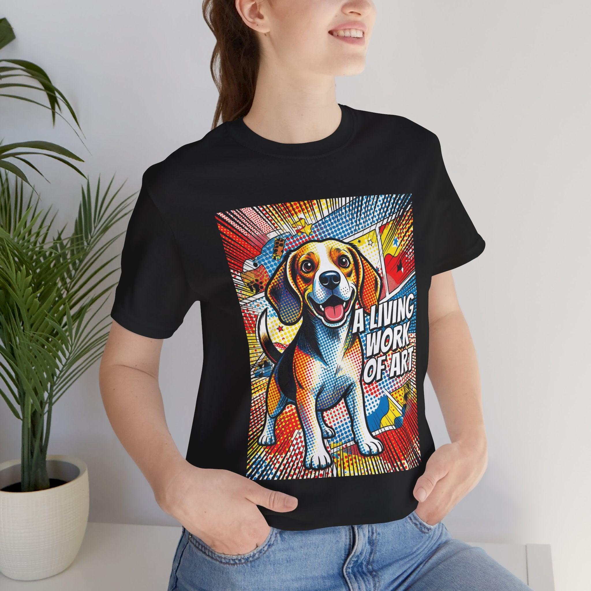 Beagle T Shirt | Living Work of Art Collection | Pop Art